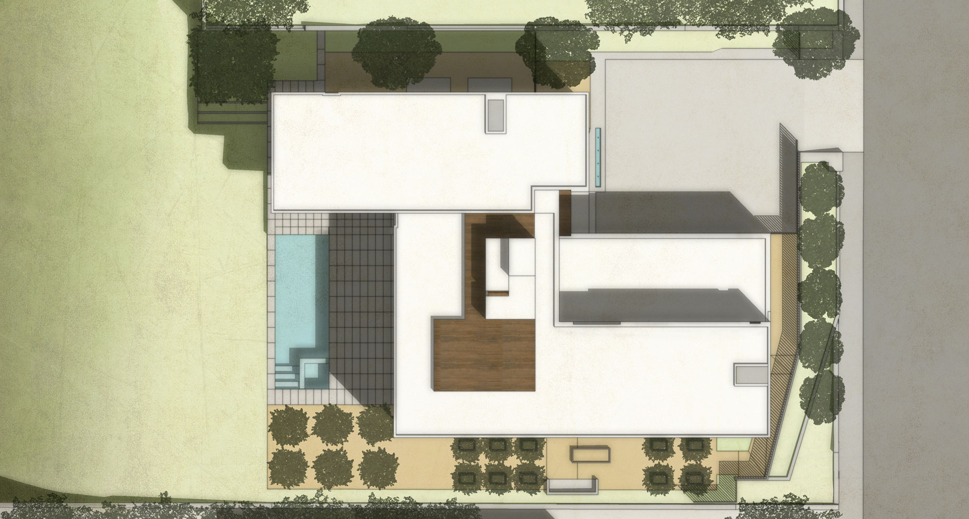 Rendered Site Plan.