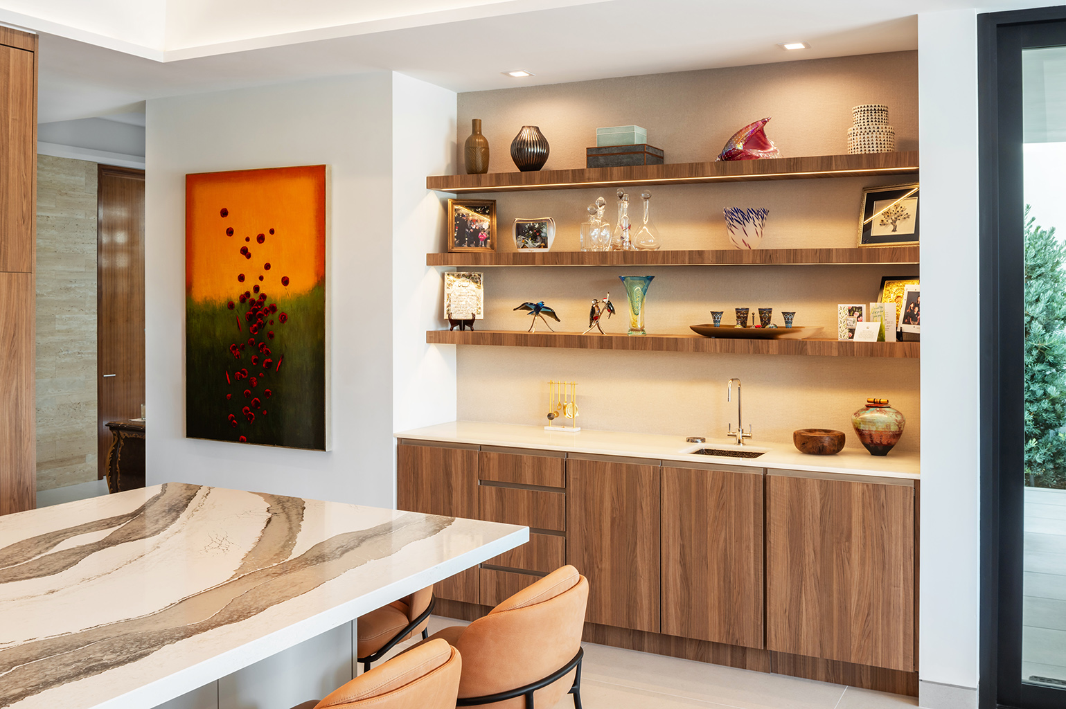 The wet bar. Photo: ©Paul Vu, Here and Now Agency