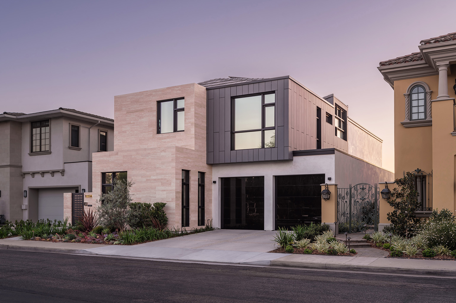The view from the street at dusk. Photo: ©Paul Vu, Here and Now Agency